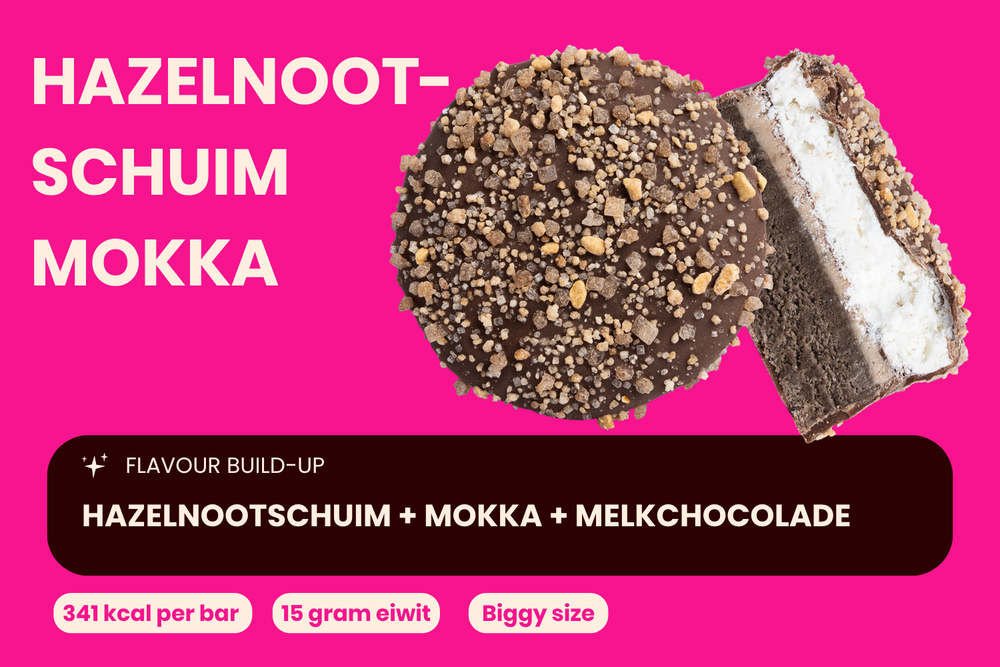 Hazelnootschuim Mokka Gebakje