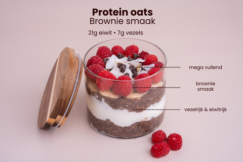Proteïne Oats - Brownie smaak (3x 300 gram)
