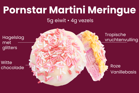 Pink Pornstar Martini Meringue - 2 Piggy Bites